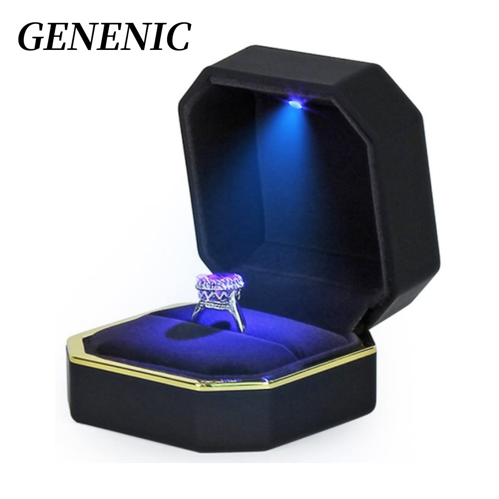 Velvet Ring Box Led Light Proposal - LED 쥬얼리 링 박스 럭셔리 벨벳