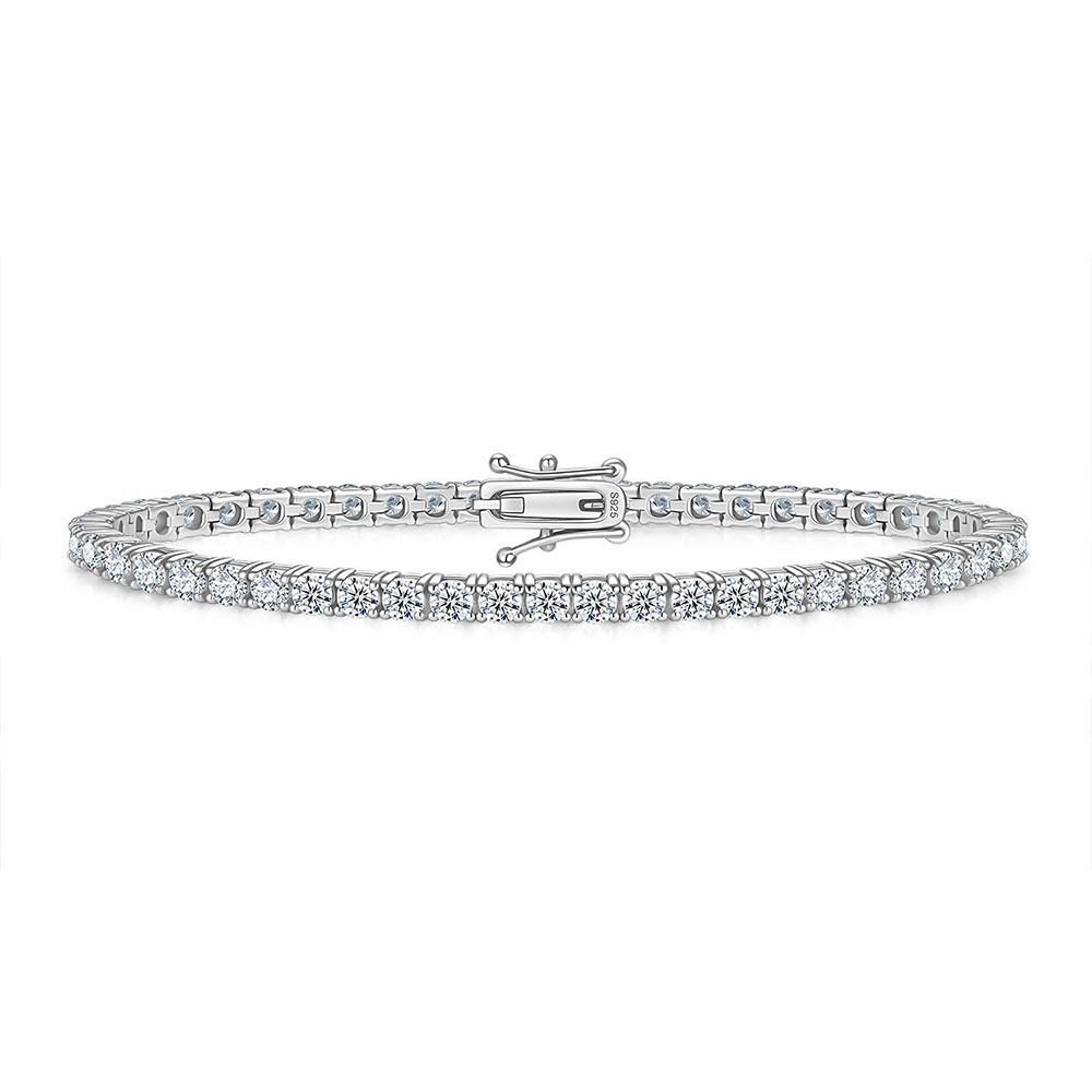 Moissanite Tennis Bracelet 925 Sterling - S925 스털링 실버 모이사나이트 테니스 팔찌