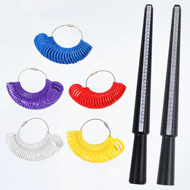 Ring Sizer Measuring Tool Mandrel Set - KATWAY 전문 링 사이저 측정 게이지
