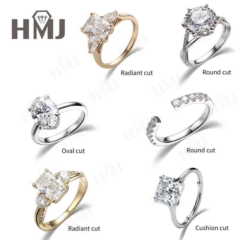 Lab Grown Diamond Ring 14K Gold - 1캐럿/2캐럿/3캐럿 실험실에서 재배한 다이아몬드 반지, D