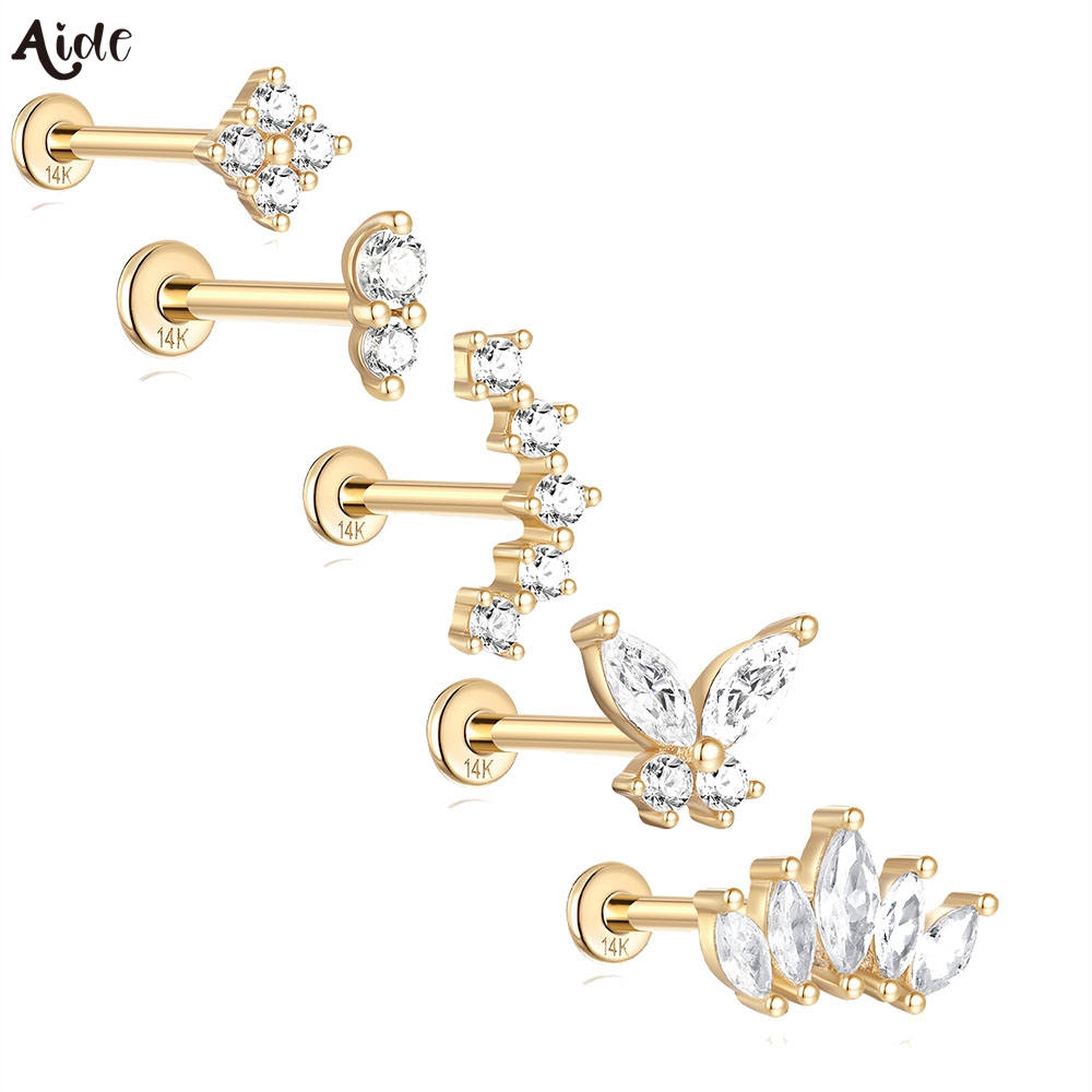 Lab Grown Diamond Ring 14K Gold - 보좌관 DIY 지르콘 진주 귀걸이 14k