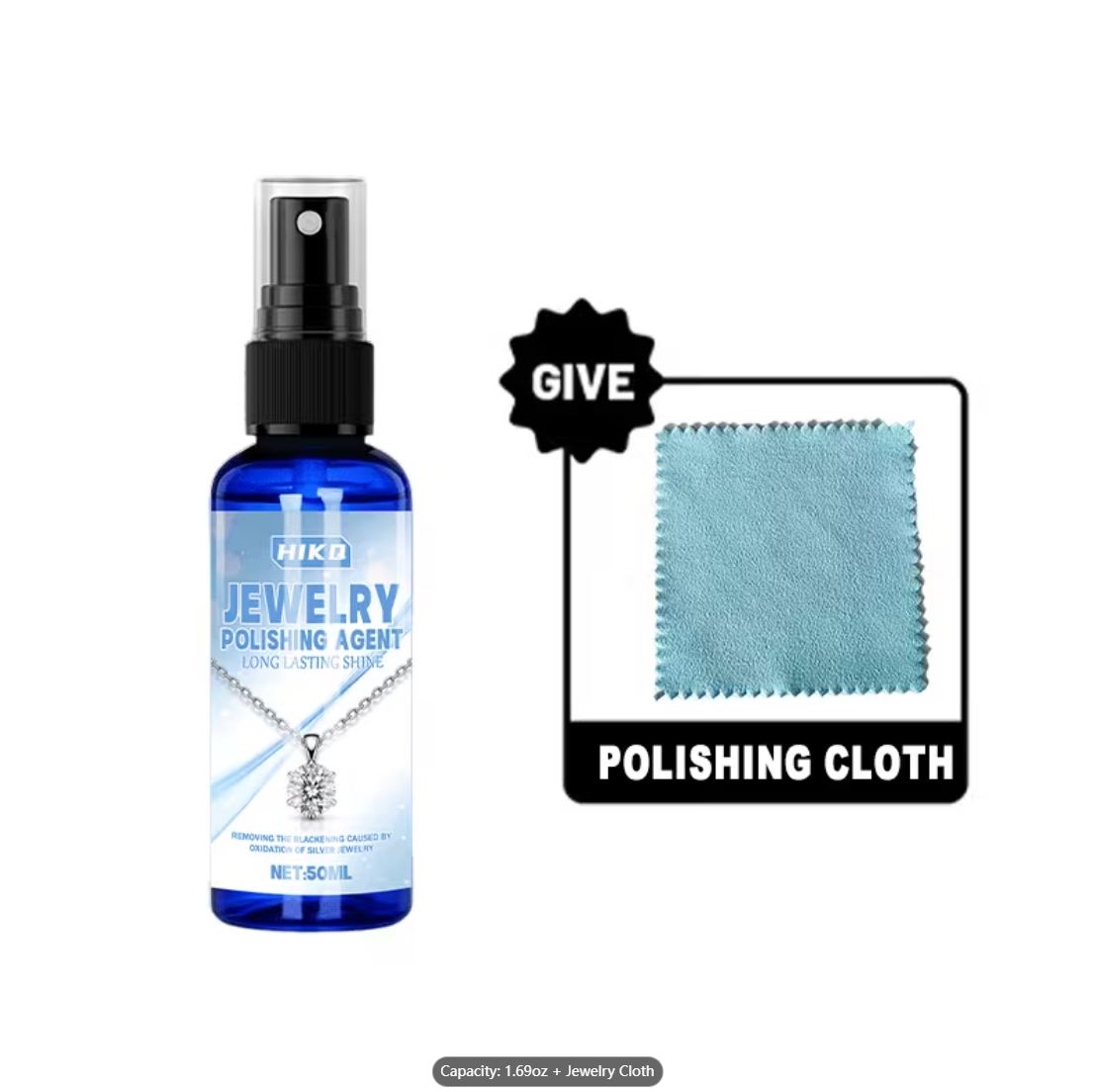 Jewelry Polishing Cloth Silver Cleaner - 마이크로화이버 천이 포함된 보석 광택제 스프레이