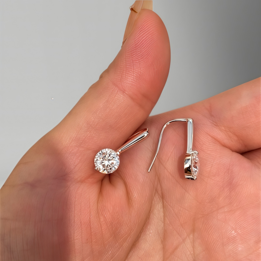 0.5-1CT 라운드 컷 모이사나이트 귀걸이 미니멀리스 - Moissanite Stud Earrings Round Cut 1Ct 리뷰 및 가격