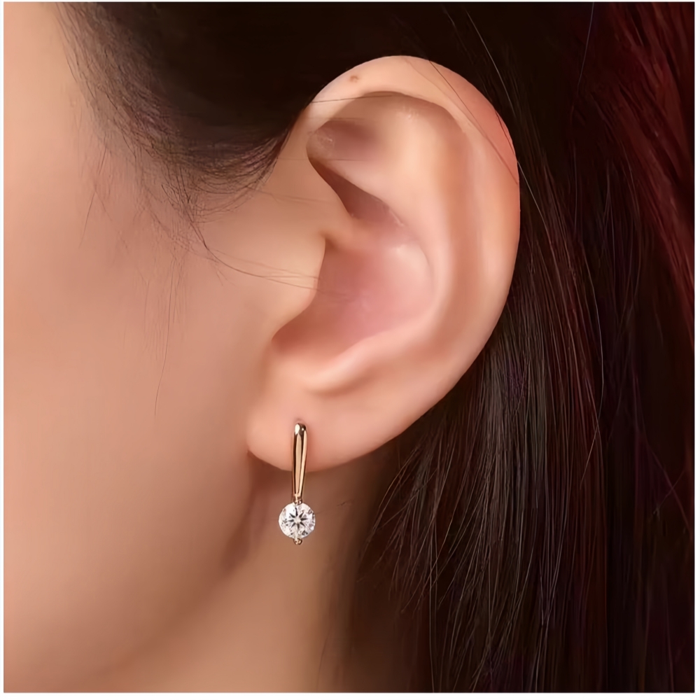 0.5-1CT 라운드 컷 모이사나이트 귀걸이 미니멀리스 - Moissanite Stud Earrings Round Cut 1Ct 리뷰 및 가격