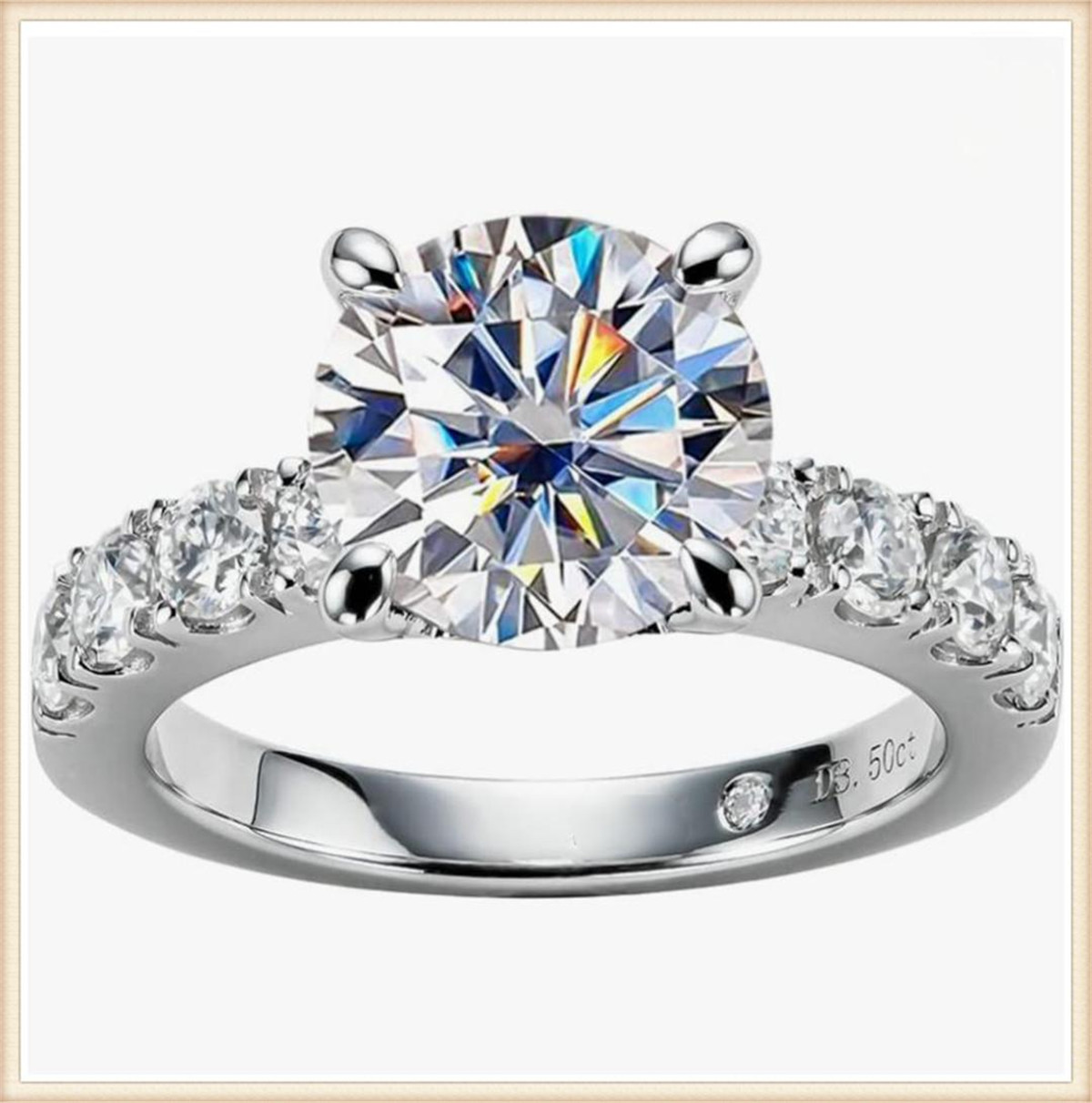 14K 골드 실험실 재배 다이아몬드 3캐럿 라운드 4프 - Lab Grown Diamond Ring 14K Gold 리뷰 및 가격