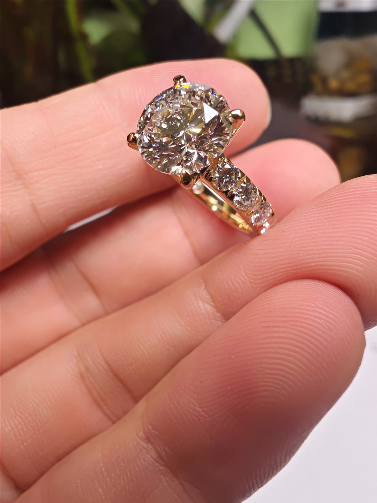 14K 골드 실험실 재배 다이아몬드 3캐럿 라운드 4프 - Lab Grown Diamond Ring 14K Gold 리뷰 및 가격