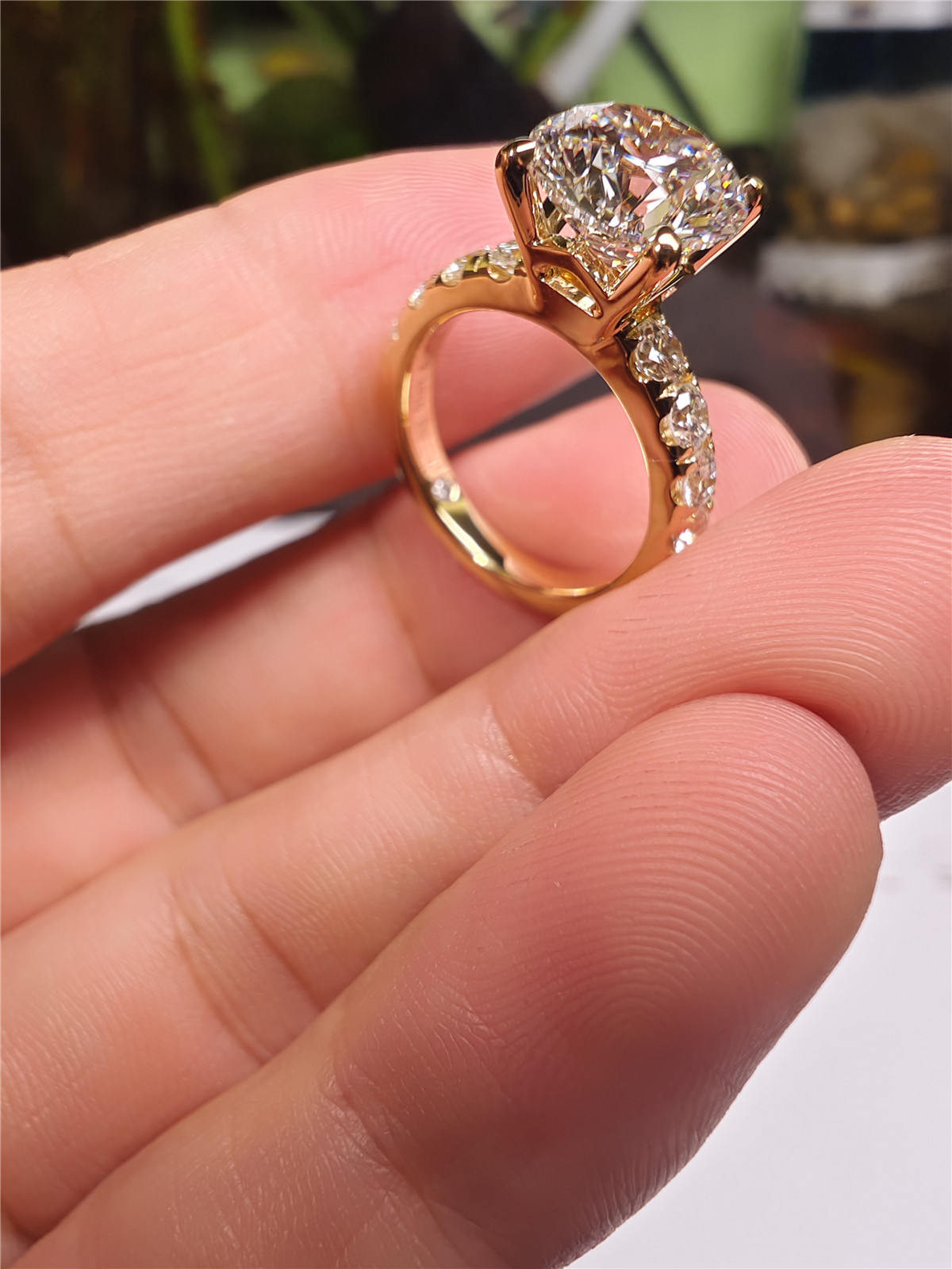 14K 골드 실험실 재배 다이아몬드 3캐럿 라운드 4프 - Lab Grown Diamond Ring 14K Gold 리뷰 및 가격