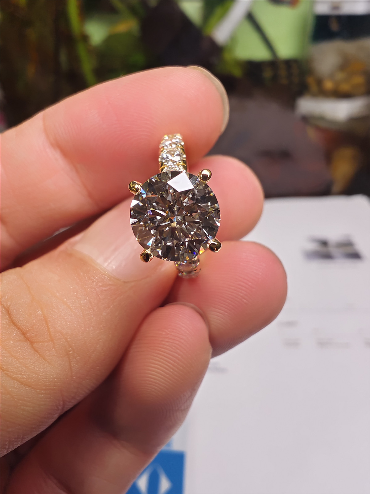 14K 골드 실험실 재배 다이아몬드 3캐럿 라운드 4프 - Lab Grown Diamond Ring 14K Gold 리뷰 및 가격