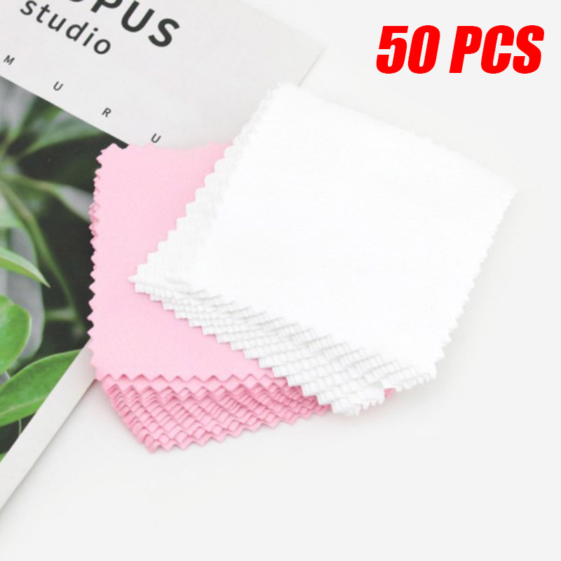 B*50개/봉투 8cm 실버 광택 천 보석 세척 천 변 - Jewelry Polishing Cloth Silver Cleaner 리뷰 및 가격
