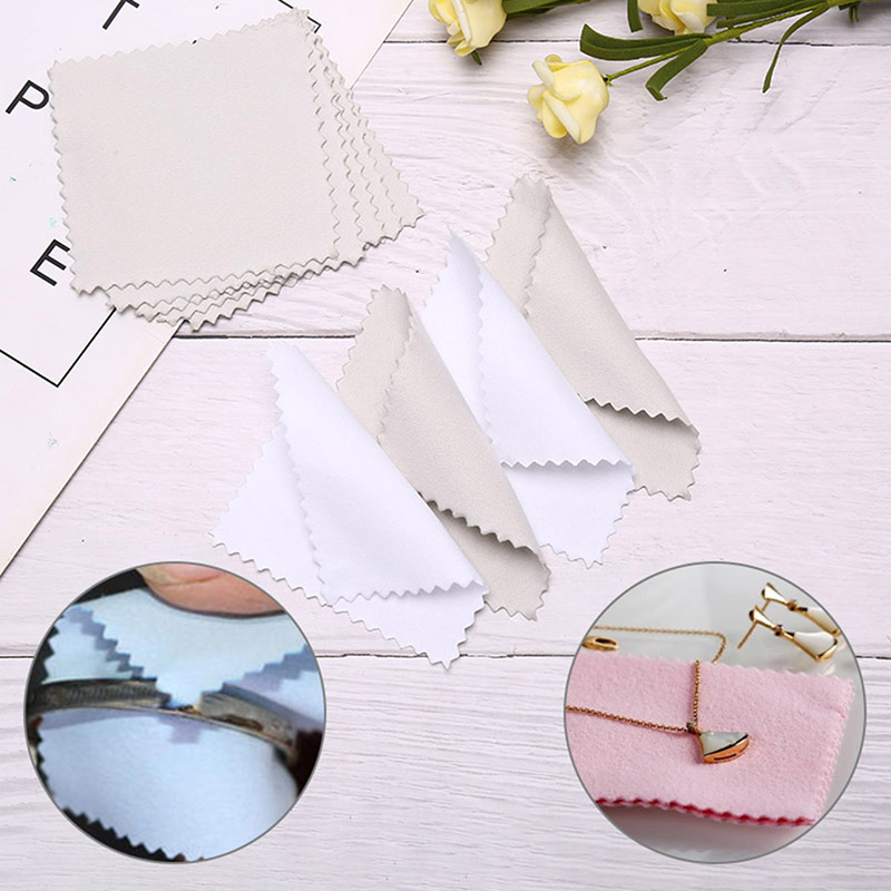 B*50개/봉투 8cm 실버 광택 천 보석 세척 천 변 - Jewelry Polishing Cloth Silver Cleaner 리뷰 및 가격