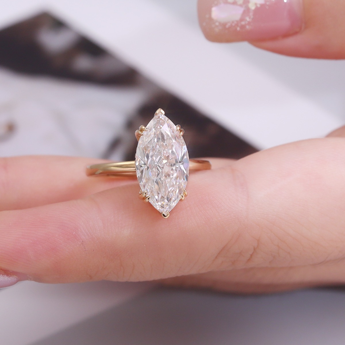 무샨(MUSHAN) 고급 맞춤형 14K, 18K 금 반 - Lab Grown Diamond Ring 14K Gold 리뷰 및 가격
