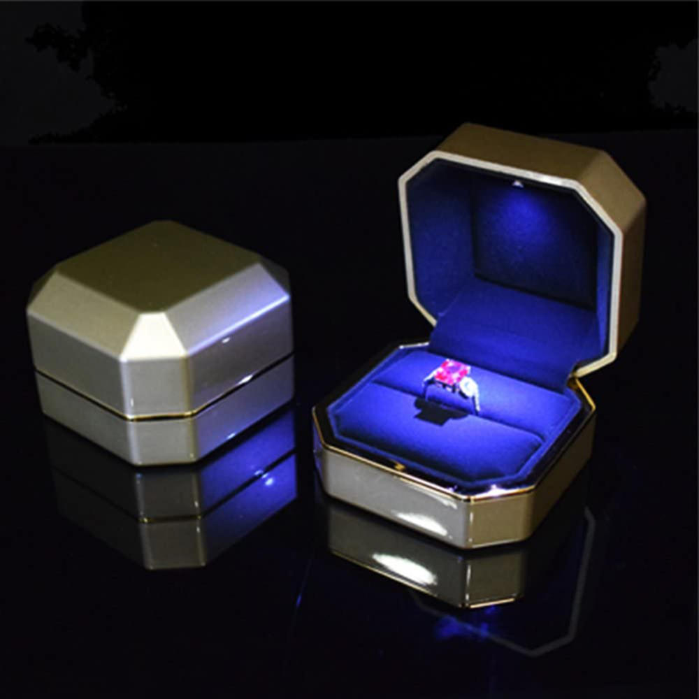 LED 쥬얼리 링 박스 럭셔리 벨벳 고무 목걸이 펜던트 - Velvet Ring Box Led Light Proposal 리뷰 및 가격