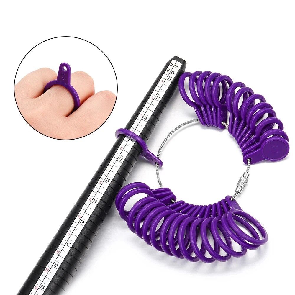 전문 보석 도구 링 게이지 맨드릴 스틱 손가락 눈금자  - Ring Sizer Measuring Tool Mandrel Set 리뷰 및 가격