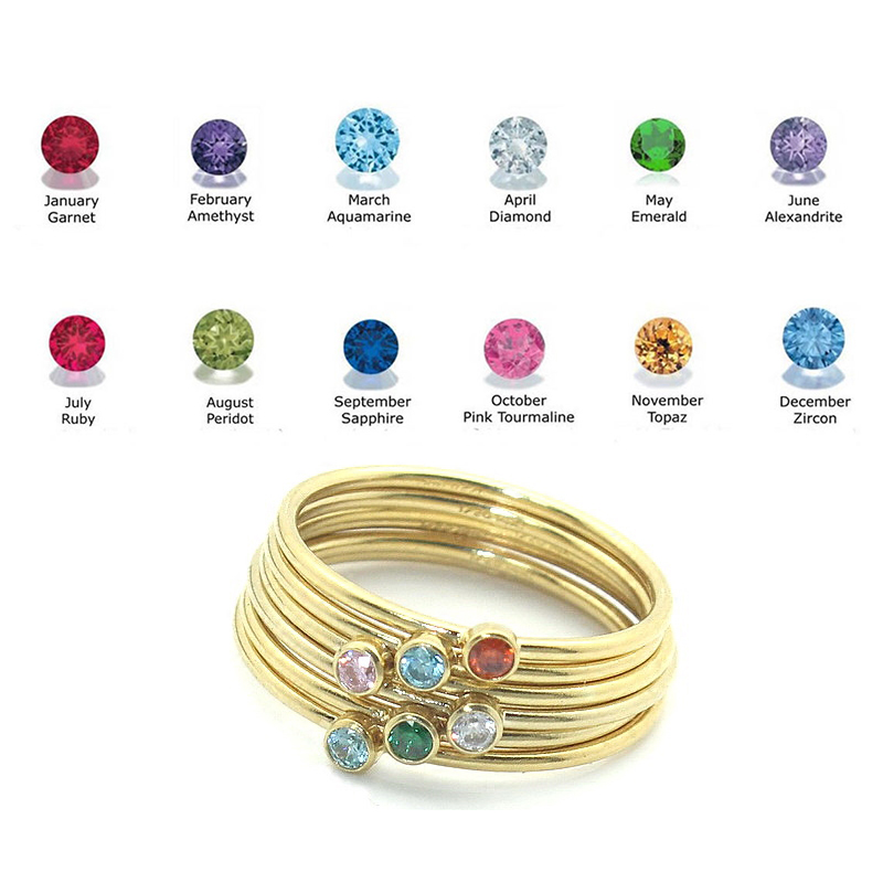 탄생석 반지, 14K 금 도금 너클 반지, 보헤미안 스 - Lab Grown Diamond Ring 14K Gold 리뷰 및 가격