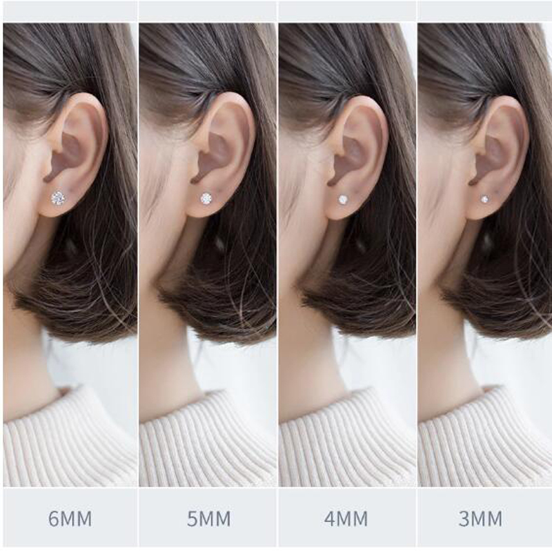 D 컬러 1CT Moissanite 스터드 귀걸이 92 - Moissanite Stud Earrings Round Cut 1Ct 리뷰 및 가격