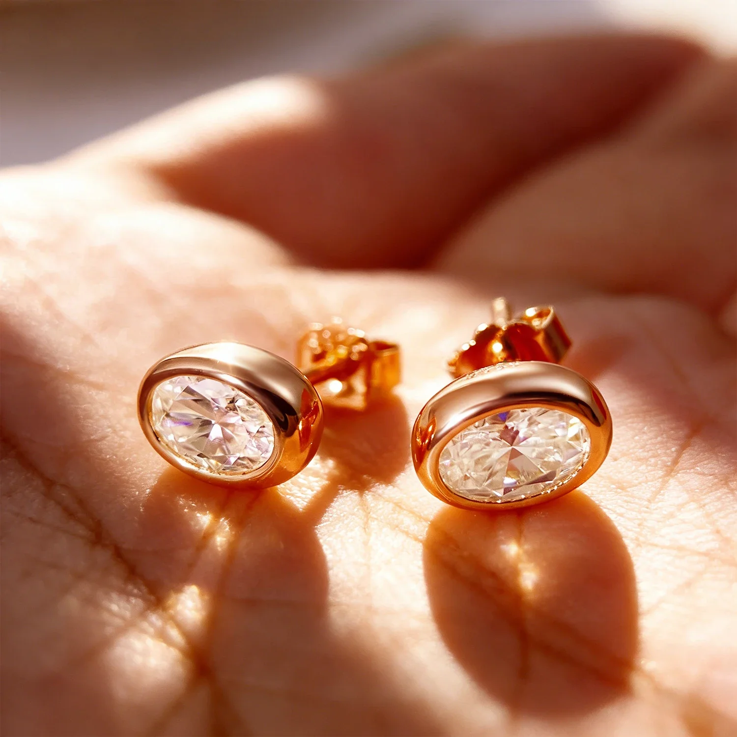 FCGJHW 베젤 세팅, 배 모양 컷, 1캐럿 모이사나 - Moissanite Stud Earrings Round Cut 1Ct 리뷰 및 가격