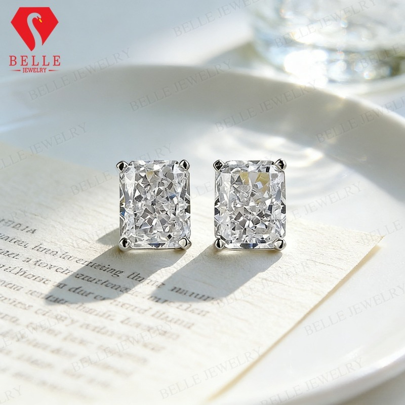 0.5/1캐럿 D 컬러 모이사나이트 귀걸이 라운드, 오 - Moissanite Stud Earrings Round Cut 1Ct 리뷰 및 가격
