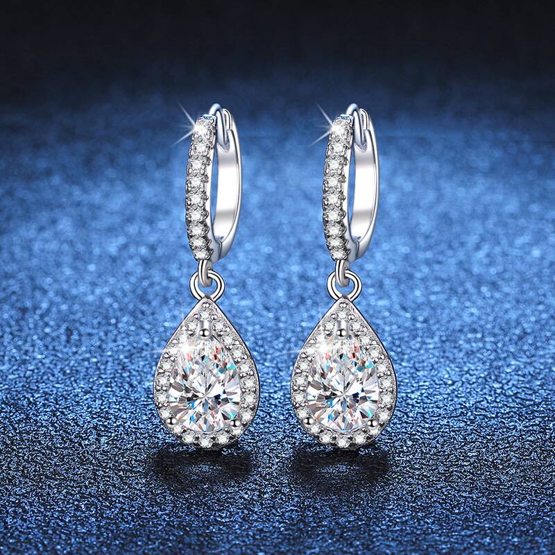 JoiasHome 1CT 배 컷 모이사나이트 귀걸이 여 - Moissanite Stud Earrings Round Cut 1Ct 리뷰 및 가격