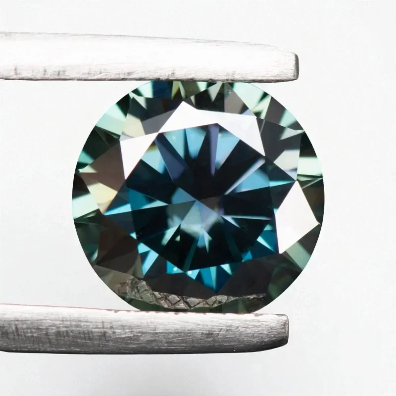 모이사나이트 원석, 둥근 컷, 무지개 빛깔의 푸른색,  - Gra Certificate Loose Moissanite Stone 리뷰 및 가격