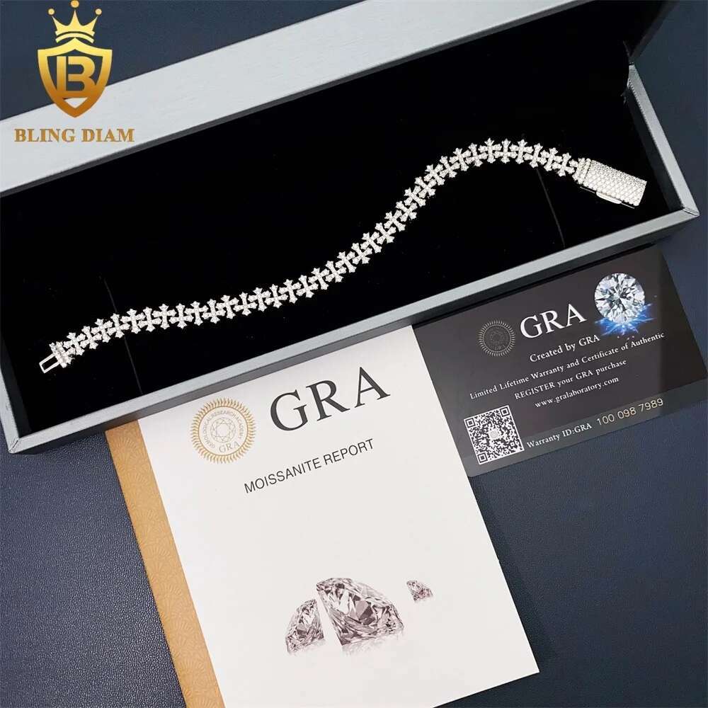 8.5mm 힙합 쿠바 링크 체인 925 스털링 실버 V - Moissanite Cuban Link Chain Iced Out 리뷰 및 가격