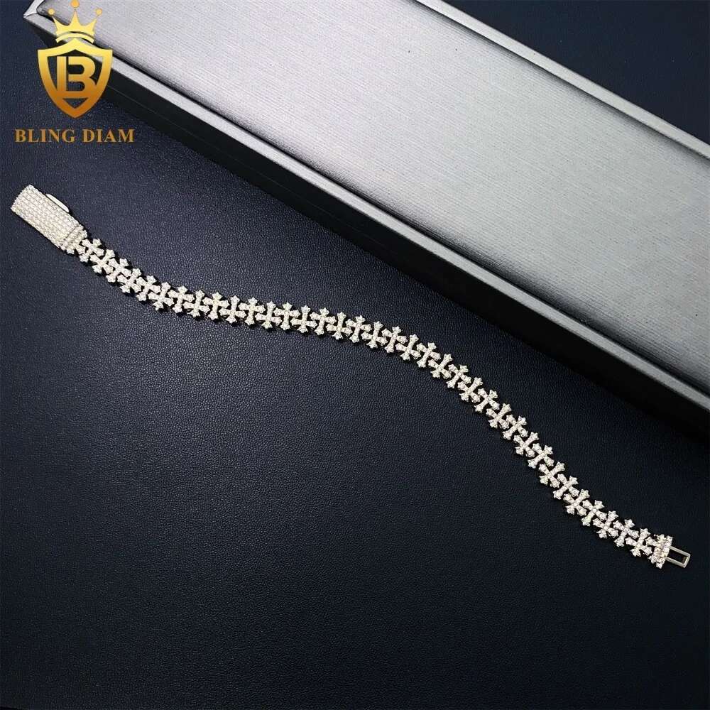 8.5mm 힙합 쿠바 링크 체인 925 스털링 실버 V - Moissanite Cuban Link Chain Iced Out 리뷰 및 가격