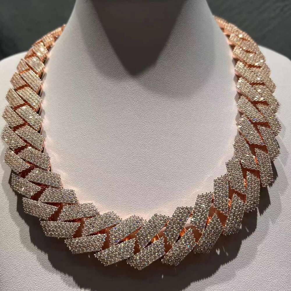 럭셔리 힙합 럭셔리 마이애미 쿠반 체인 22mm 폭 3 - Moissanite Cuban Link Chain Iced Out 리뷰 및 가격