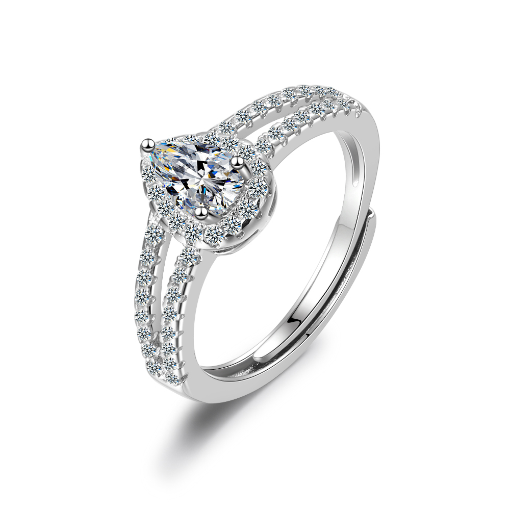 워터드롭 모이사나이트 이터니티 밴드, 배 모양 컷팅,  - Moissanite Eternity Band Ring Stackable 리뷰 및 가격