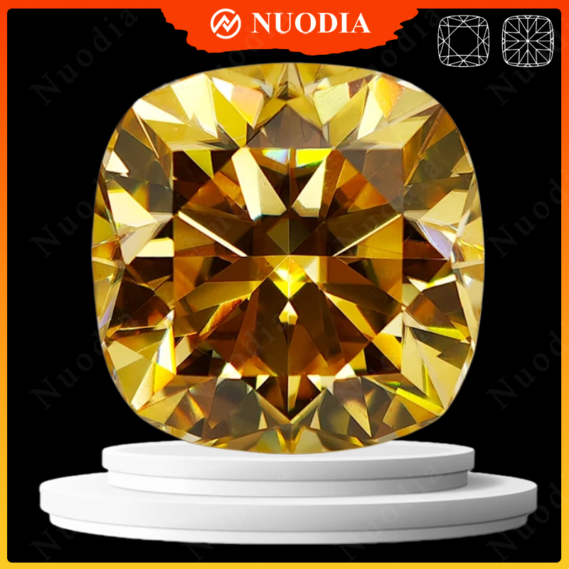 레몬 옐로우 컬러 모이사나이트 스톤, 인증서 포함, 쿠 - Gra Certificate Loose Moissanite Stone 리뷰 및 가격
