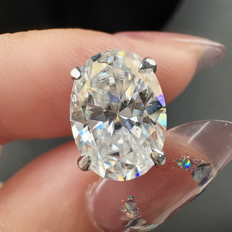 OEVAS 1캐럿~4캐럿 오벌 컷 모이사나이트 귀걸이, - Moissanite Stud Earrings Round Cut 1Ct 리뷰 및 가격