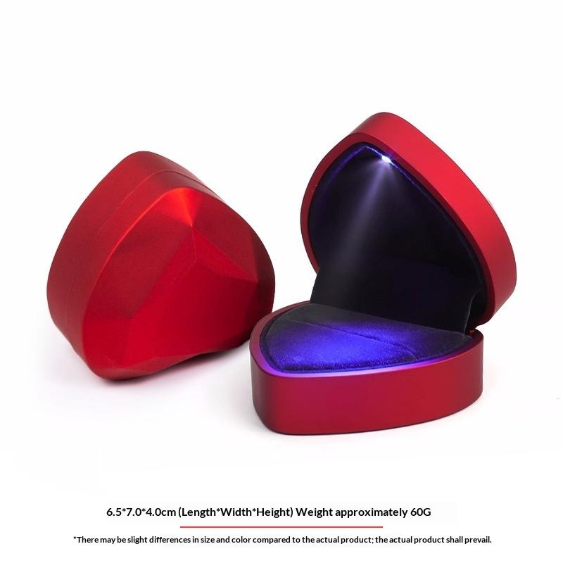 LED 조명이 있는 고급 벨벳 보석함, 반지, 목걸이, - Velvet Ring Box Led Light Proposal 리뷰 및 가격