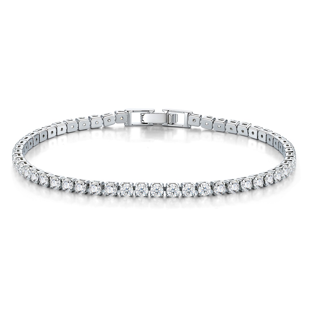 Apaison 싱글 로우 3mm 모이사나이트 여성용 테 - Moissanite Tennis Bracelet 925 Sterling 리뷰 및 가격