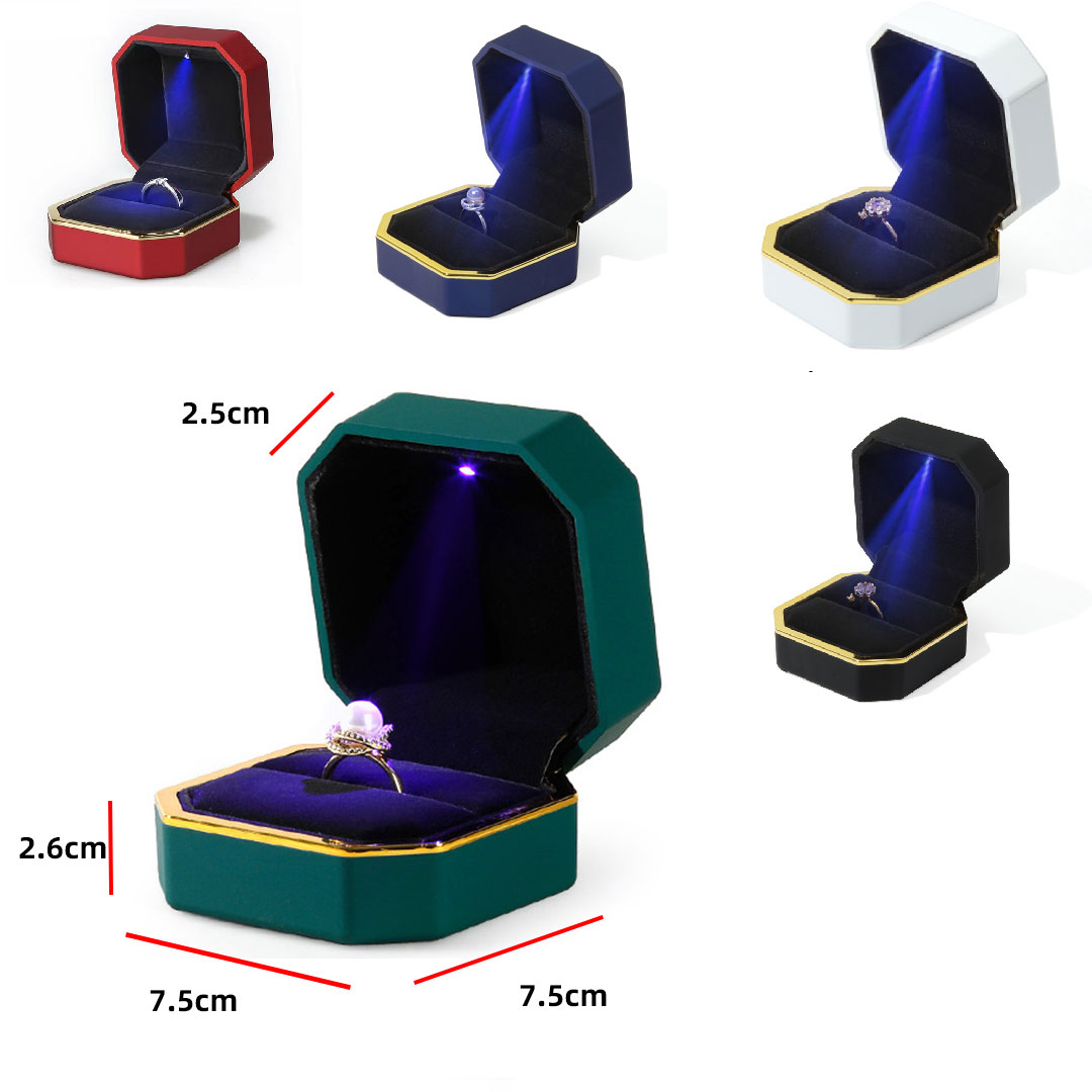하트 모양 LED 조명 주얼리 보관함, 고급 벨벳 소재 - Velvet Ring Box Led Light Proposal 리뷰 및 가격
