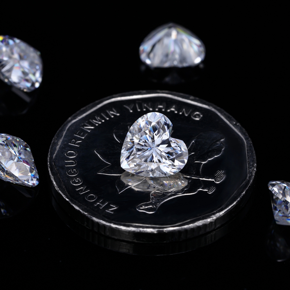 Eme jewe 하트 컷 Moissanite 루즈 스톤 - Gra Certificate Loose Moissanite Stone 리뷰 및 가격