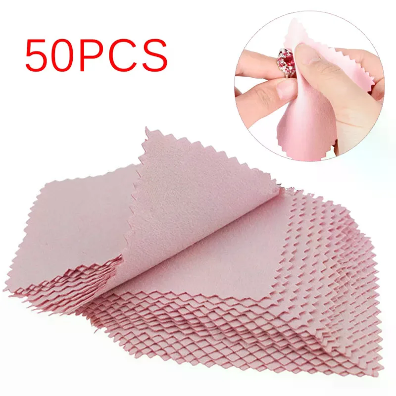 50개입 8cm*8cm 은 세척 천 클리너 보석 세척  - Jewelry Polishing Cloth Silver Cleaner 리뷰 및 가격