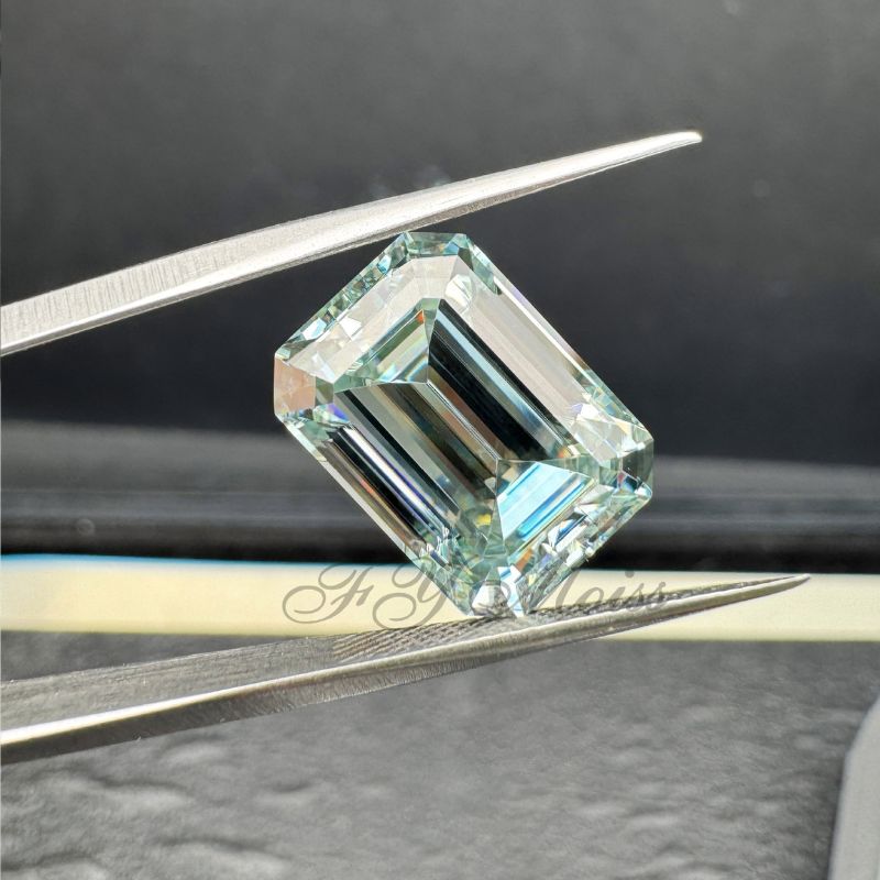 2캐럿, 8mm, 에메랄드 컷, VVS1 등급의 모이사 - Gra Certificate Loose Moissanite Stone 리뷰 및 가격