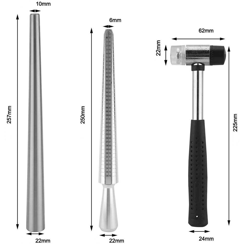 US UK 링 사이저 측정 도구 해머 알루미늄 링 맨드 - Ring Sizer Measuring Tool Mandrel Set 리뷰 및 가격