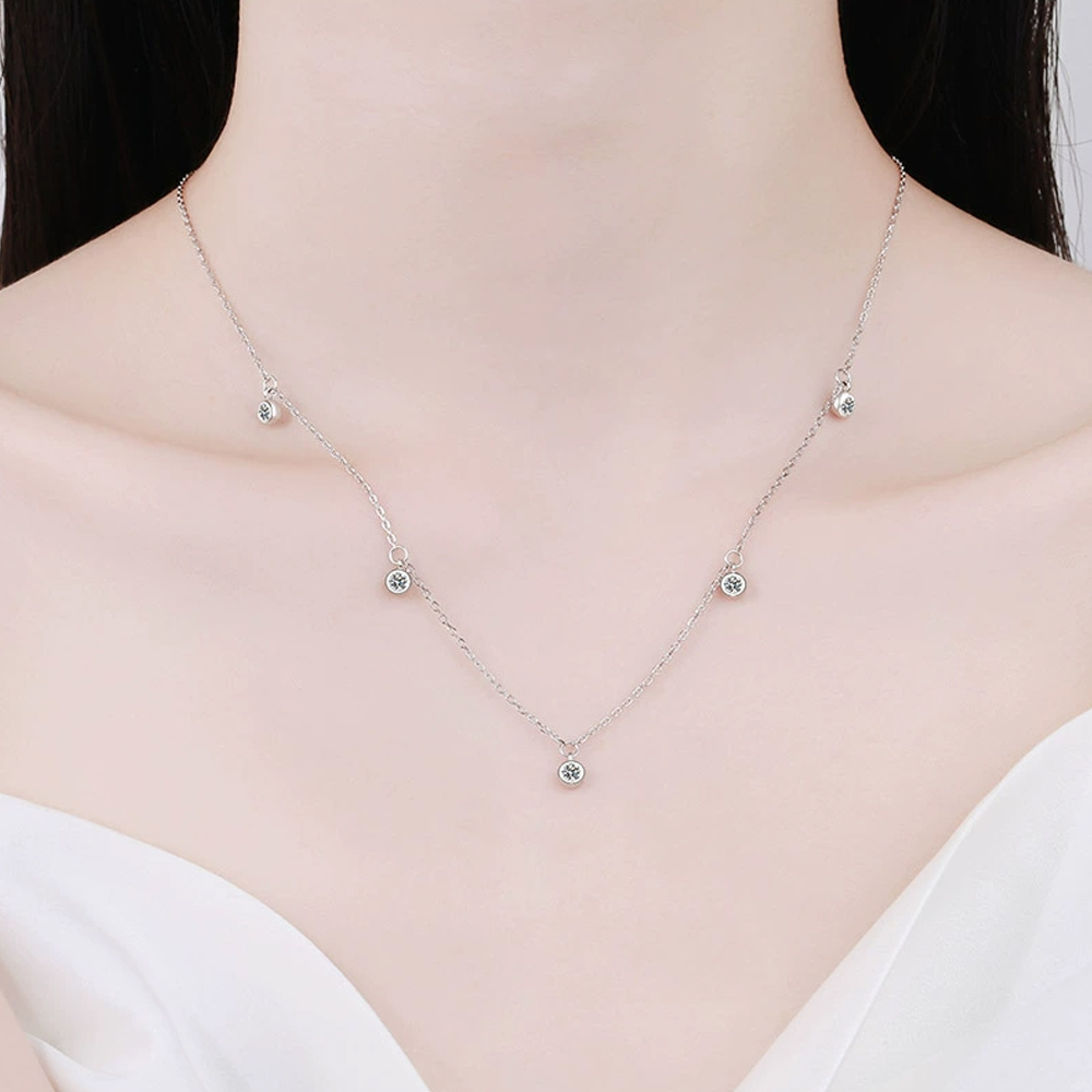 KNOBSPIN 여성용 모이사나이트 목걸이, 0.5ct - Moissanite Pendant Necklace Solitaire 리뷰 및 가격