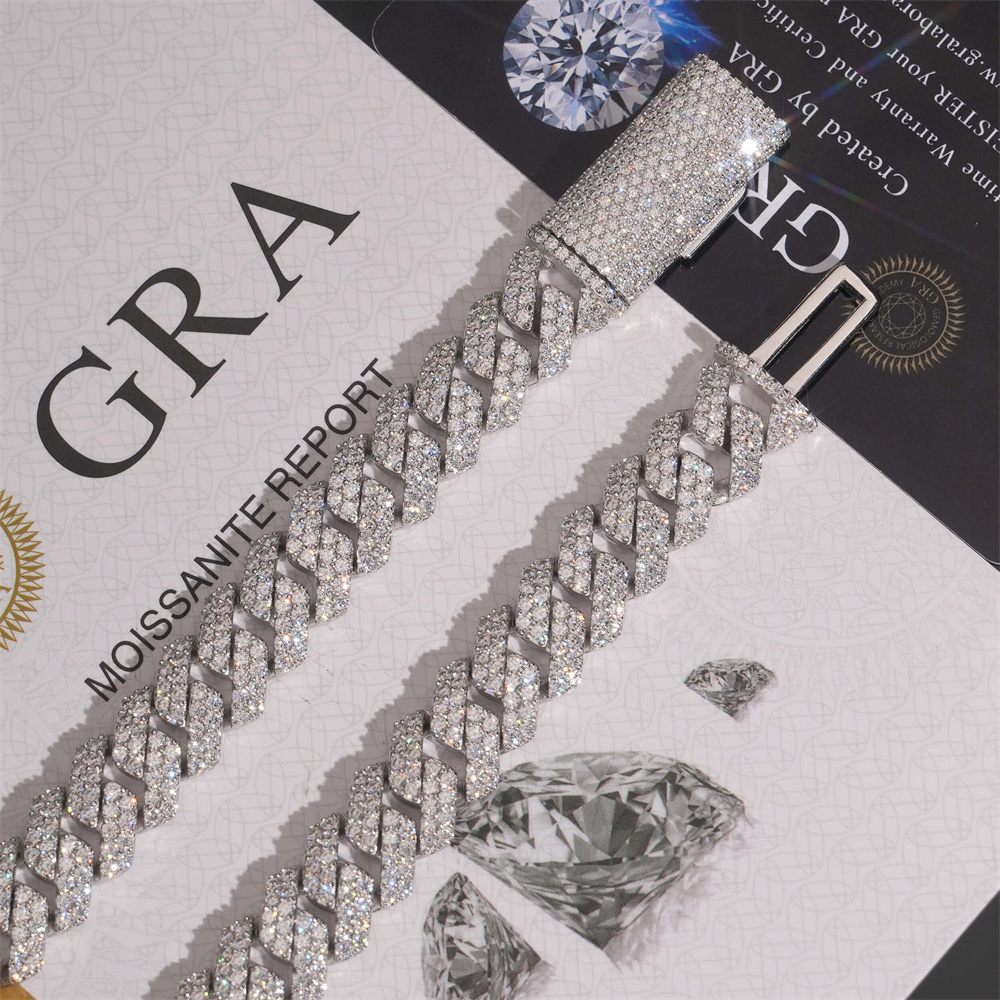 12mm 아이스드마이너 S925 모이사나이트 큐반 링크 - Moissanite Cuban Link Chain Iced Out 리뷰 및 가격