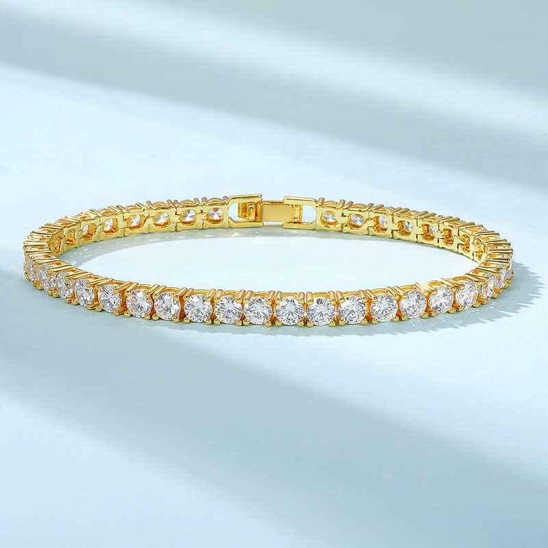 여성 및 남성용 반짝이는 모이사나이트 팔찌 2/3/4/ - Moissanite Tennis Bracelet 925 Sterling 리뷰 및 가격