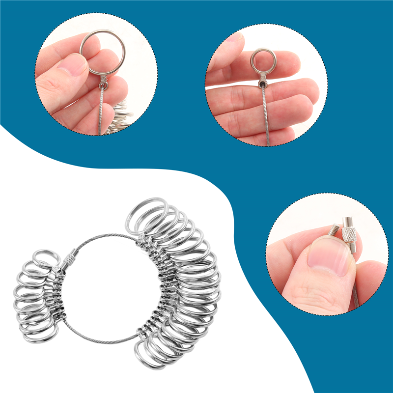 ABKJ-0-13 링 사이저 측정 도구 세트 금속 링  - Ring Sizer Measuring Tool Mandrel Set 리뷰 및 가격