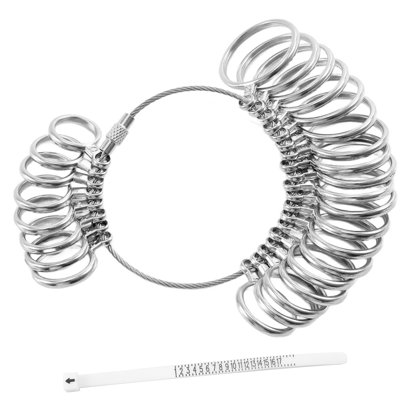 ABKJ-0-13 링 사이저 측정 도구 세트 금속 링  - Ring Sizer Measuring Tool Mandrel Set 리뷰 및 가격