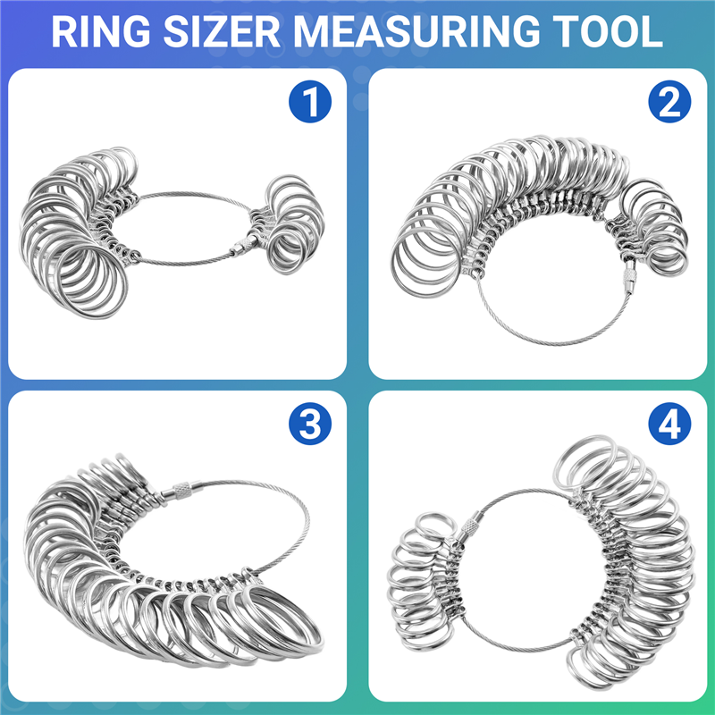 ABKJ-0-13 링 사이저 측정 도구 세트 금속 링  - Ring Sizer Measuring Tool Mandrel Set 리뷰 및 가격