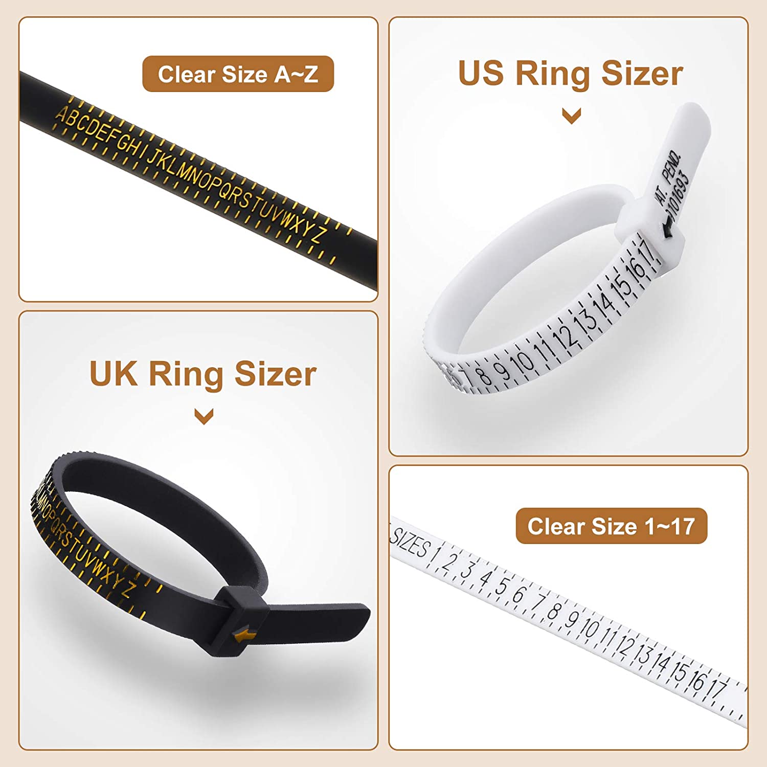 미국 영국 링 맨드릴 세트 11 조각 하프 링 크기 측 - Ring Sizer Measuring Tool Mandrel Set 리뷰 및 가격