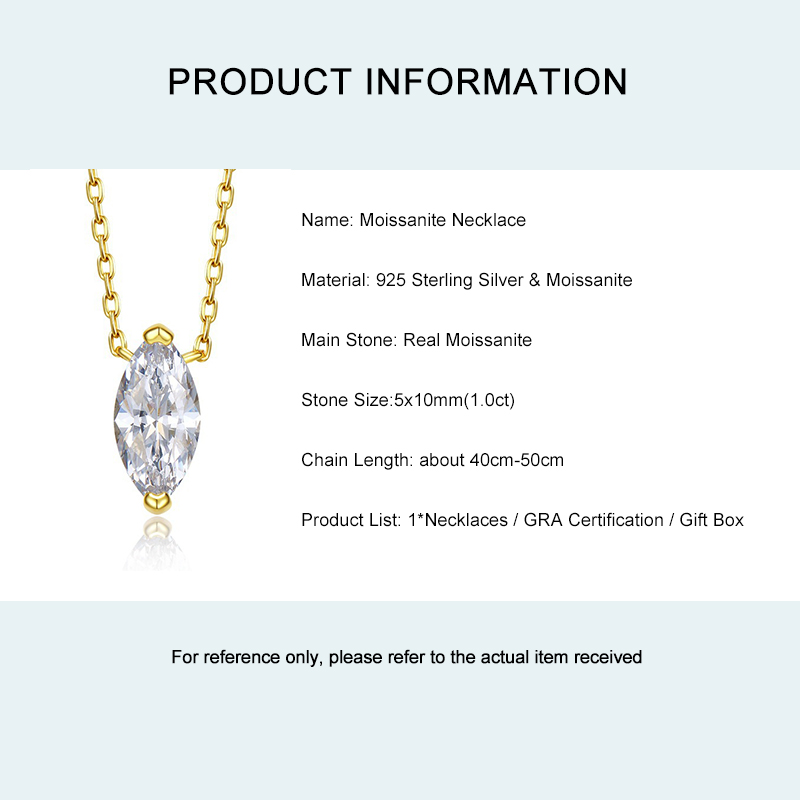 Lnkry 마퀴즈 컷 Moissanite 목걸이 여성용 - Moissanite Pendant Necklace Solitaire 리뷰 및 가격