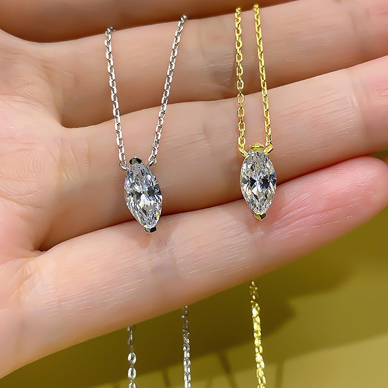 Lnkry 마퀴즈 컷 Moissanite 목걸이 여성용 - Moissanite Pendant Necklace Solitaire 리뷰 및 가격