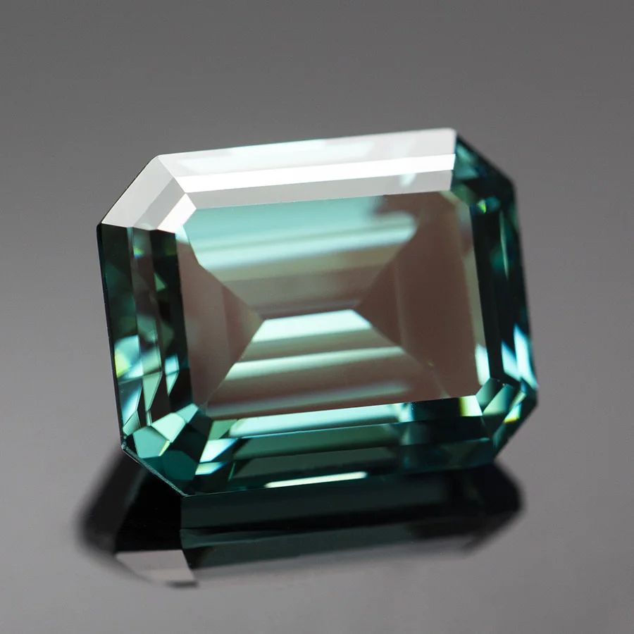 변색 없는 에메랄드 그린 모이사나이트 스톤 에메랄드 컷 - Gra Certificate Loose Moissanite Stone 리뷰 및 가격