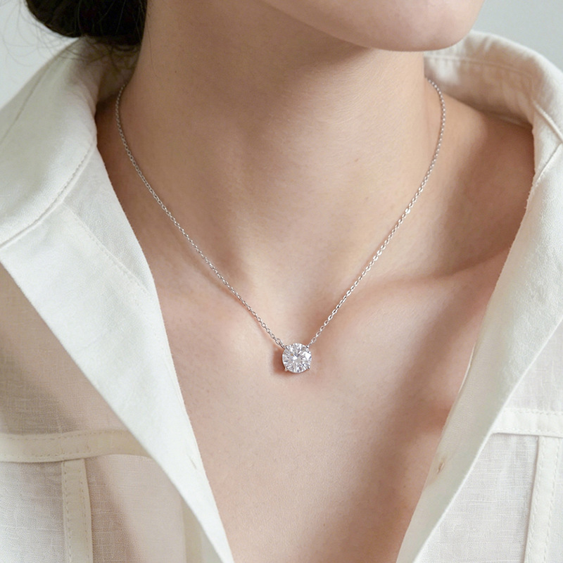 여성용 D VVS1 모이사나이트 목걸이 솔리테어 펜던트 - Moissanite Pendant Necklace Solitaire 리뷰 및 가격