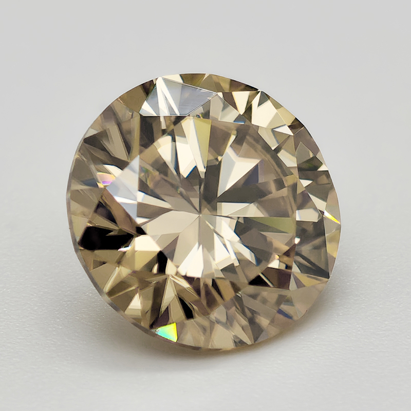 인증서가 있는 샴페인 라운드 컷 모이사나이트 스톤 0. - Gra Certificate Loose Moissanite Stone 리뷰 및 가격