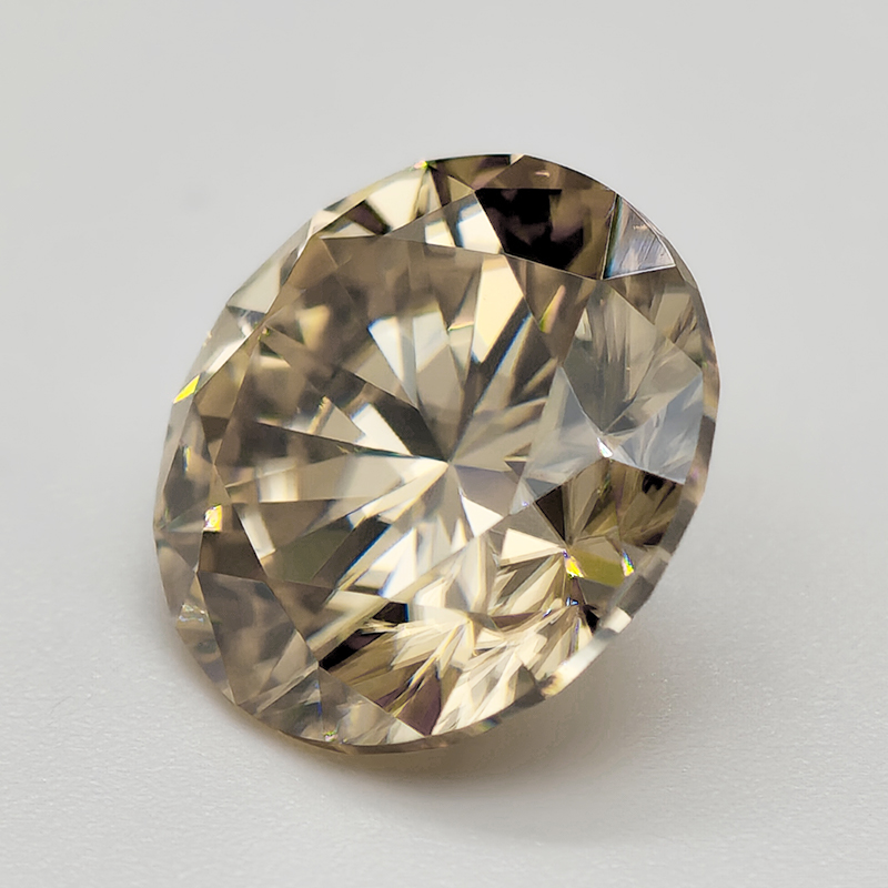 인증서가 있는 샴페인 라운드 컷 모이사나이트 스톤 0. - Gra Certificate Loose Moissanite Stone 리뷰 및 가격