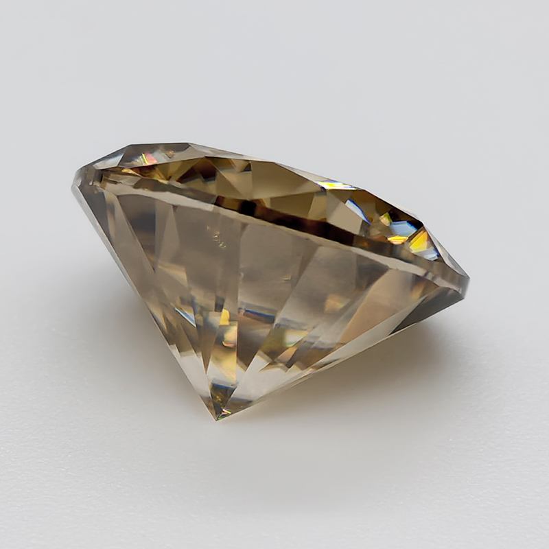 인증서가 있는 샴페인 라운드 컷 모이사나이트 스톤 0. - Gra Certificate Loose Moissanite Stone 리뷰 및 가격